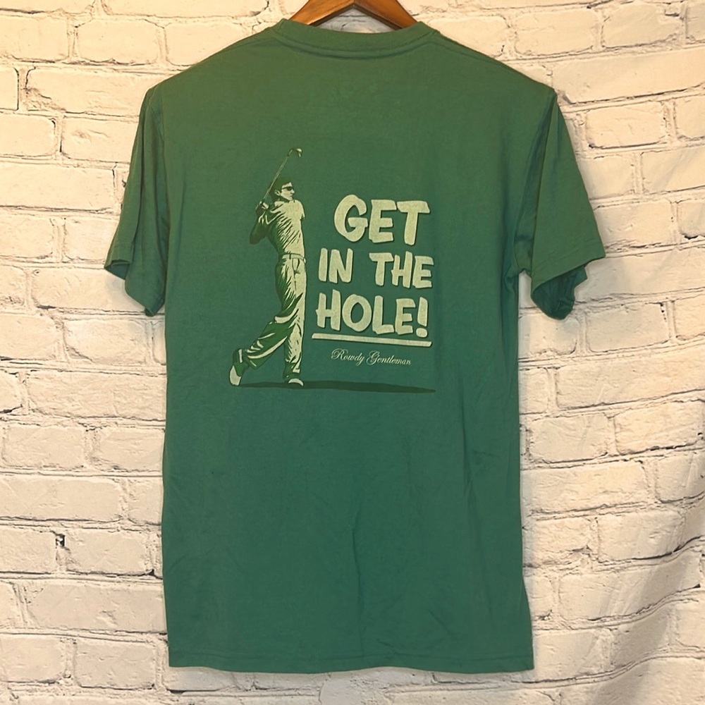 Rowdy Gentleman Get In The Hole Pocket Tee Short Sleeve T-Shirt Size Medium